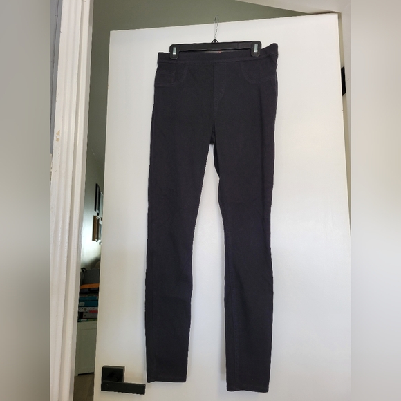 Spanx Jean-ish Ankle Leggings Black Stretch Slimming Pants Size Large - Picture 4 of 11